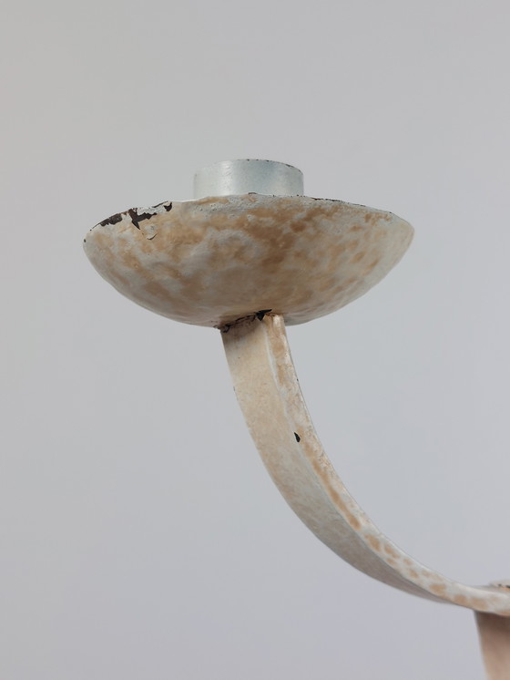 Image 1 of Vintage lacquered patinated mid-century candle holder