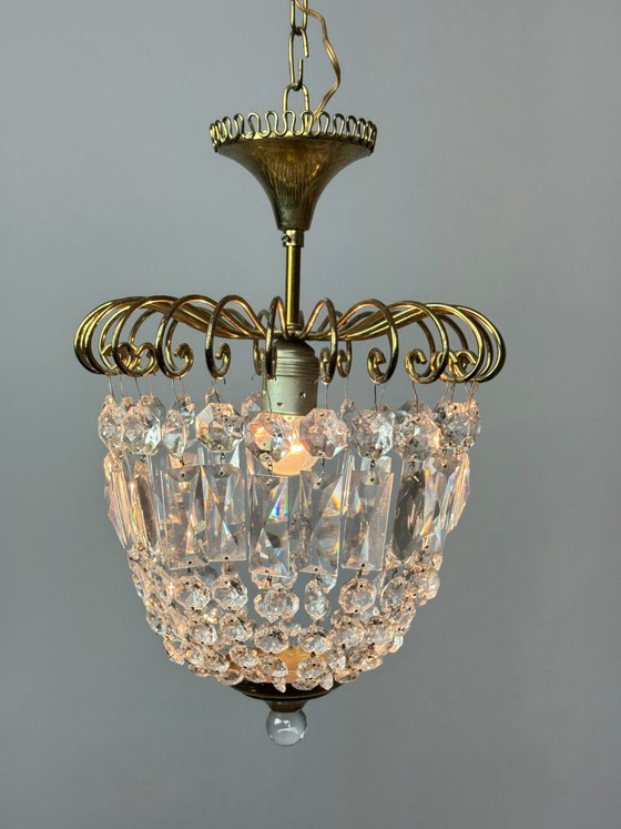 Lustre décoratif en cristal “Strawberry” style Josef Frank, design Mid-Century, années 60 – Suspensions (photo 20 of 20)
