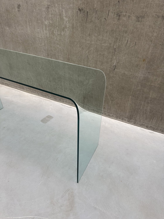 Image 1 of Tavolino/scrivania vintage a cascata in vetro