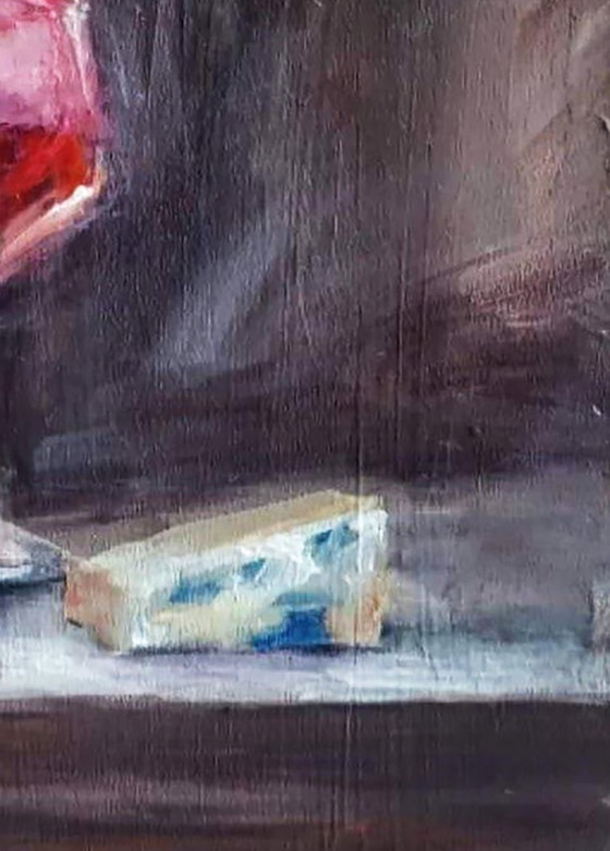 Original Acrylic Painting Contemporary Art Still Life Wine Armand Rose – Paintings & Drawings, Mdf (photo 6 of 6)