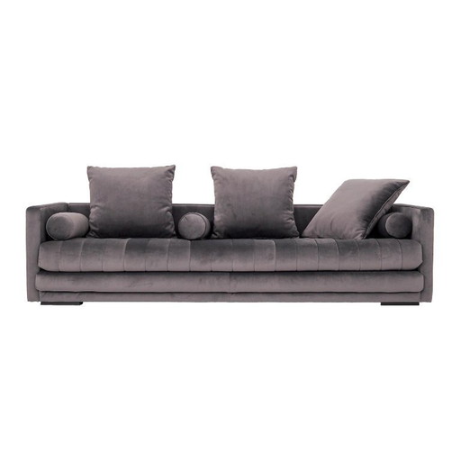 Sofa KOPENHAGA grey velour, Scandinavian design