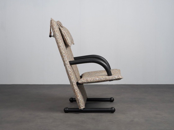Sillón T-Line de Burkhard Vogtherr para Arflex, Italia, década de 1980. – Sillones, Textile, Vintage (photo 3 of 7)