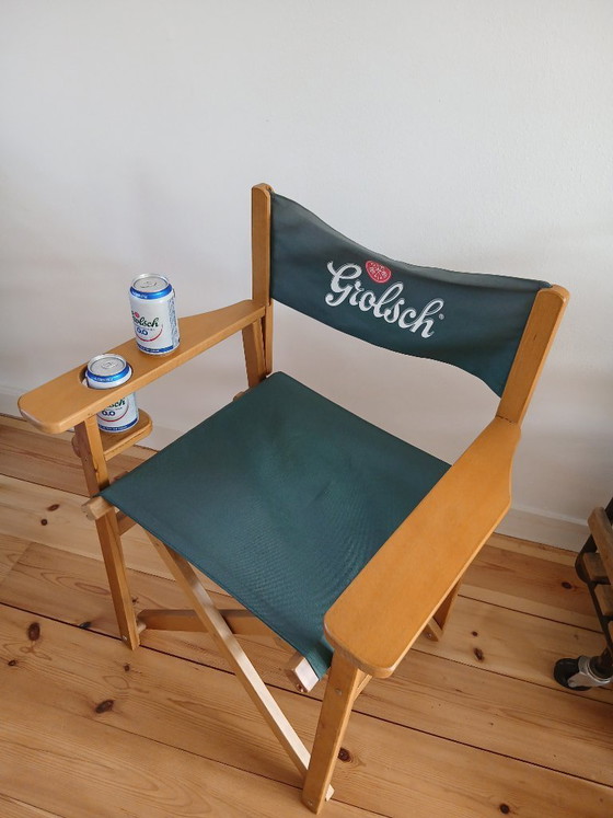 Image 1 of Unieke Grolsch Regiseurstoel 2013-2017 (opklapbaar)