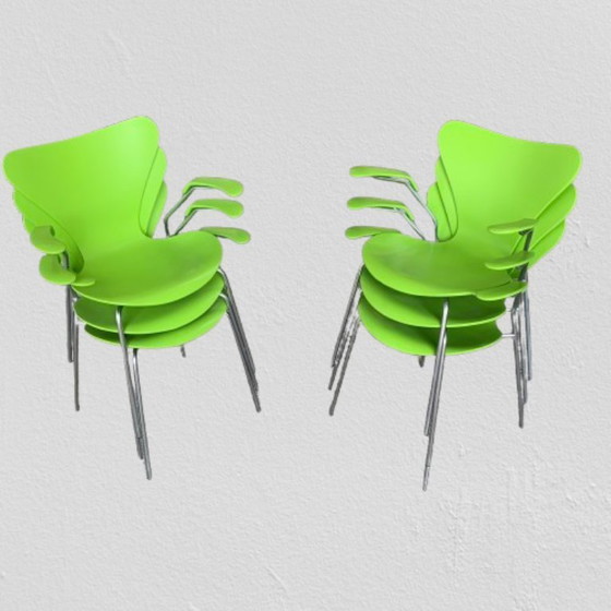 Image 1 of Series 7 3207 Armchairs By Arne Jacobsen For Fritz Hansen