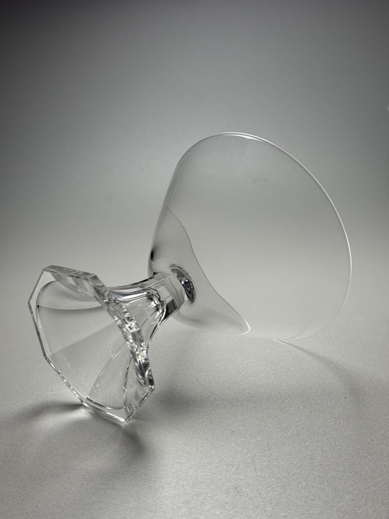 Image 1 of Huit coupes à cocktail/champagne en cristal Art déco attribuées à Val Saint Lambert, Belgique, années 1930