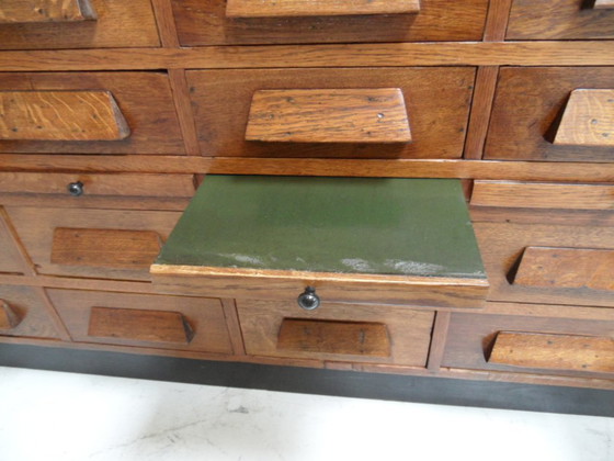Image 1 of Antique shop cabinet with 25 drawers