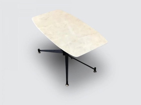 Image 1 of Italian Marble Coffee Table Attributed to Carlo Ratti Mid-Century