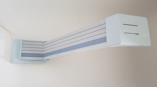 Franse bureaulamp met grijze strepen van J.D. Aznar, 1980S