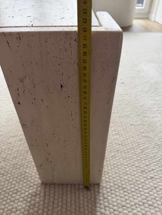 Image 1 of Vintage travertine coffee table, Italian modernism, 1970s