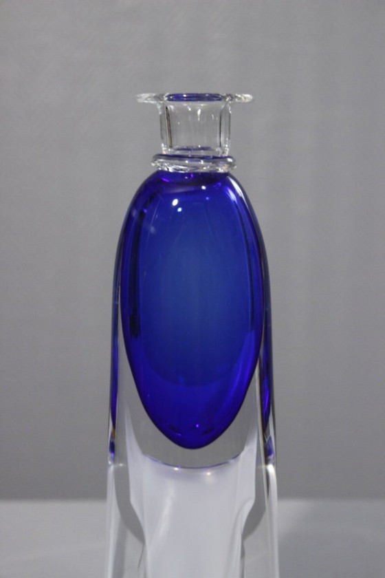 Image 1 of Imponente portacandele vintage in vetro soffiato, design Adam Jablonski, Polonia, anni '70