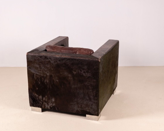 Image 1 of Rodolfo Dordoni Suitcase Armchair in Pony Leather, 1997 Minotti