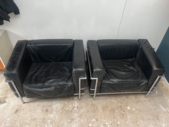 2 sillas Bauhaus – Le Corbusier, Sillones, Cuero (photo 2 of 5)