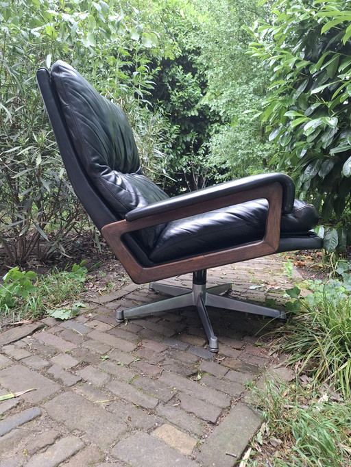 Fauteuil vintage design king chair Strässle midcentury