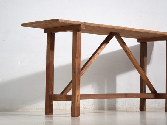 Antico tavolo da lavoro in legno giapponese - Periodo Taisho/Showa (ca. ) #1 – Console (photo 14 of 40)