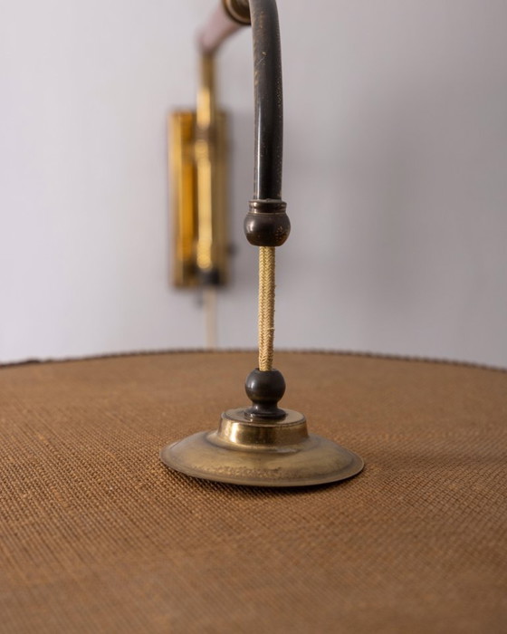 Image 1 of LAMPADA DA PARETE VINTAGE ANNI 50 REGOLABILE IN OTTONE DESIGN ITALIANO