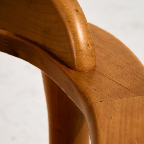 Image 1 of MK10590 Set da pranzo in legno di ontano di Erwin Berghammer per Team 7, Set di 7