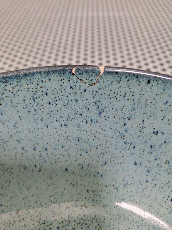 Image 1 of Service de table 12 pièces en faïence bleue