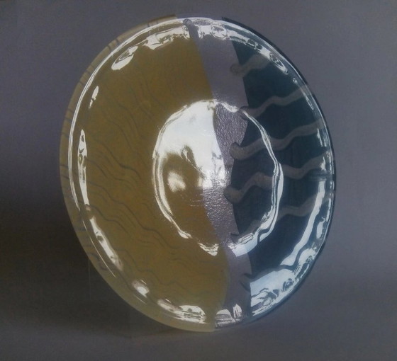 Monica Backstörm 'Tonga' decorative plate Kosta Boda 1998 Sweden – Decorative Objects, Glass (photo 6 of 6)