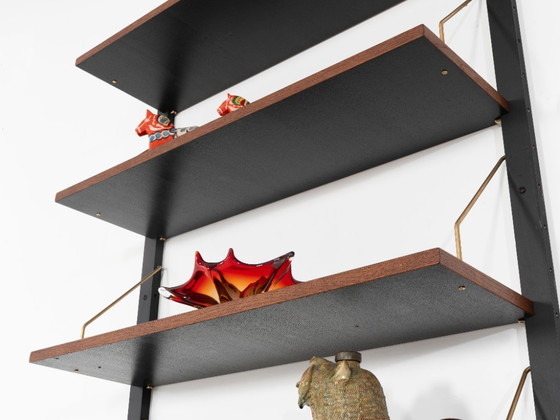 Modulaire eikenhouten wandkast, Deens design, jaren 60, gemaakt in Denemarken – Boekenkasten, Wood (photo 9 of 12)