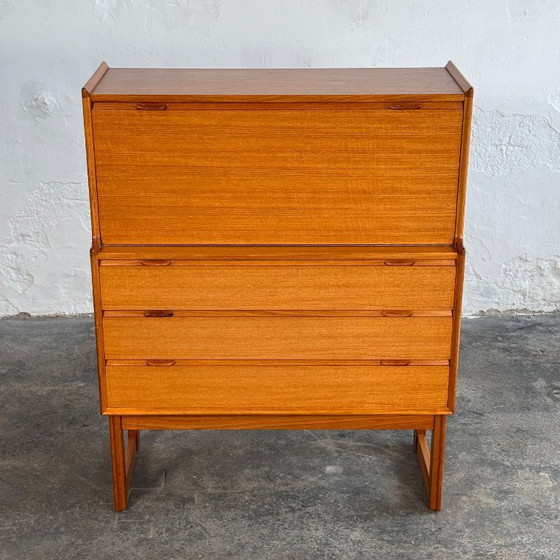 Image 1 of Turnidge of London Teak Secretary, 1960