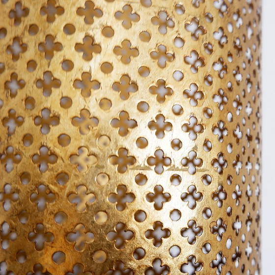 Image 1 of Portaombrelli placcato oro in stile Hollywood Regency di Li Puma, Firenze, Italia, anni '50