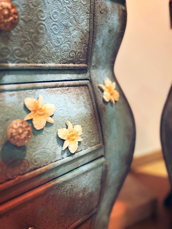 Image 1 of Pare de chevets texturizados relookes