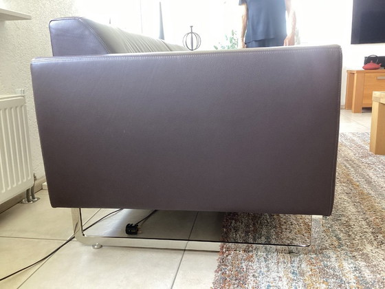 Image 1 of Artifort Mare 2 1/2 seater sofa in brown leather