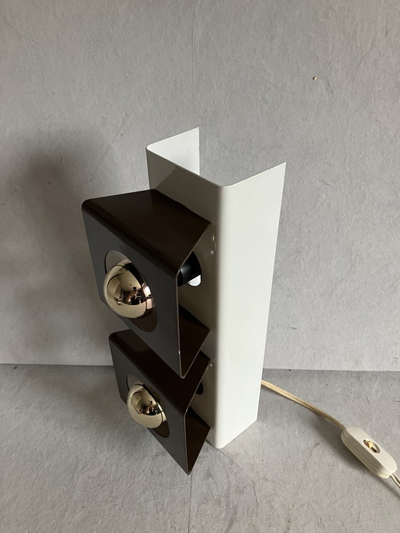 Image 1 of Vintage wall lamp cube spots by Philips, space age design.
