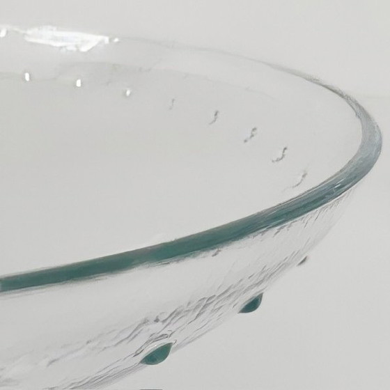 Image 1 of Ciotola in vetro Kosta Bodo XL con pomelli decorativi in ​​vetro trasparente, anni '80