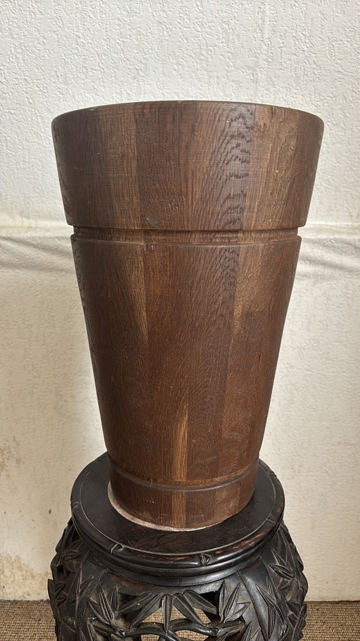 Porte-parapluie ancien en bois