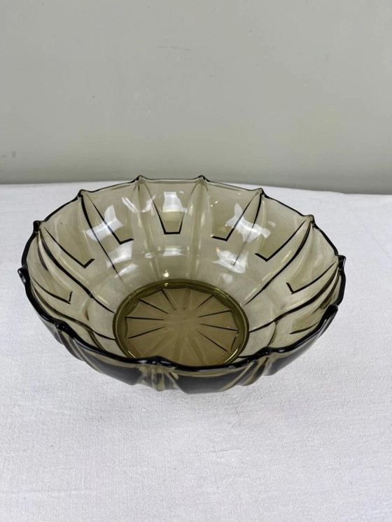 Insalatiera Art Déco in vetro fumé – Ciotole, Crystal, Glass, Art Deco (photo 8 of 10)