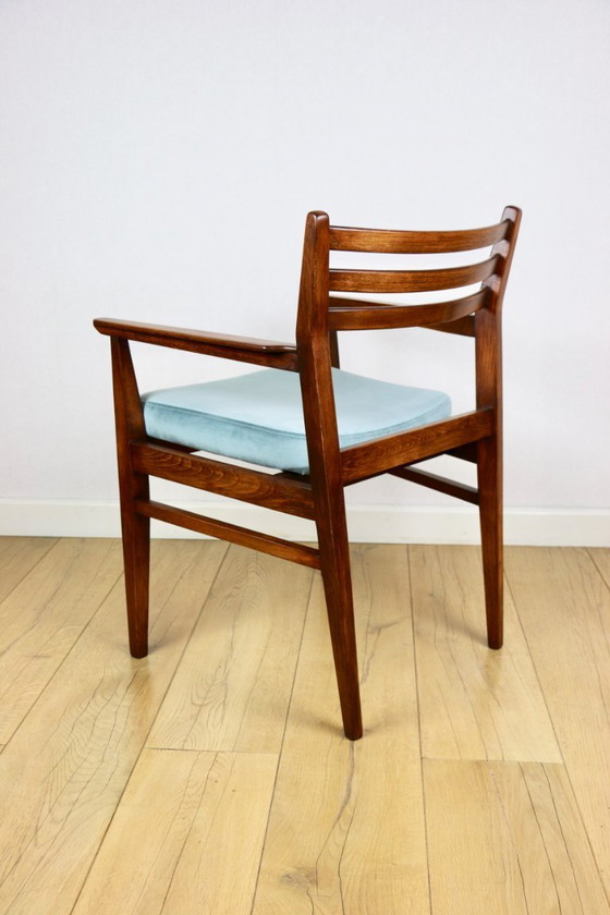 Image 1 of Vintage bureaustoel - zeeturkoois