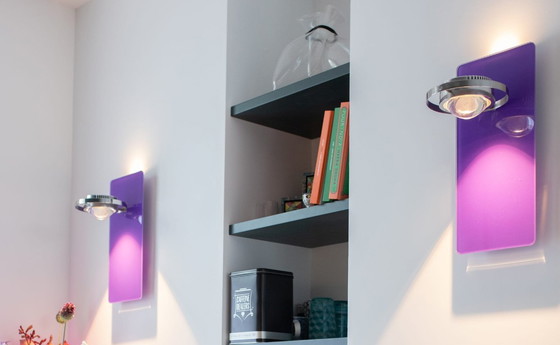 Image 1 of Licht im Raum Ocular serie 100 Lampada da parete in vetro viola (2pz)