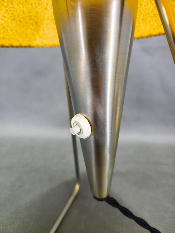 Image 1 of Lampe de table Helena Frantová, abat-jour en chrome et papier, Tchécoslovaquie, années 1960