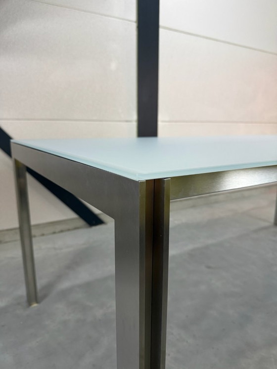 Table à manger Leolux Cameleon 200 cm - comme neuve – Tables basses, Verre (photo 2 of 10)