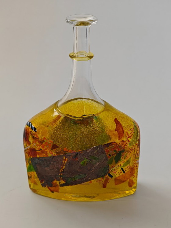 Image 1 of Yellow Vase by Bertil Vallien for Kosta Boda Type Satelitte