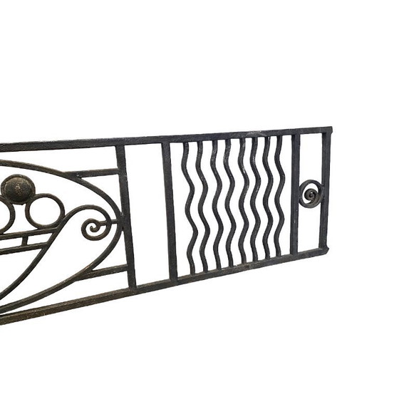 Image 1 of Französischer Art-Deco-Gusseisenzaun, ca. 1930/1940