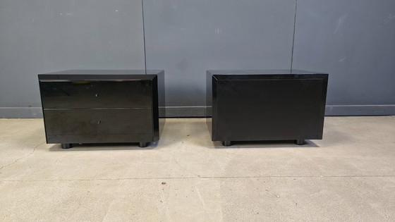 Image 1 of Par de mesitas de noche de Interluke, década de 1970.