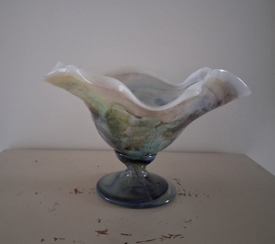 Image 1 of Kunstglas-Obstschale Mick et Bob Le Bleïs 30 x 20 cm