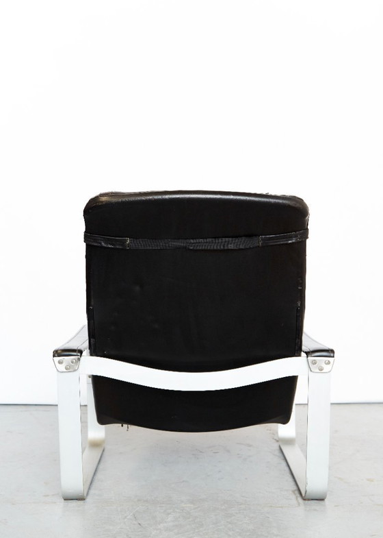 Image 1 of Fauteuil lounge et ottoman Ilmari Lappalainen "Pulkka" pour ASKO