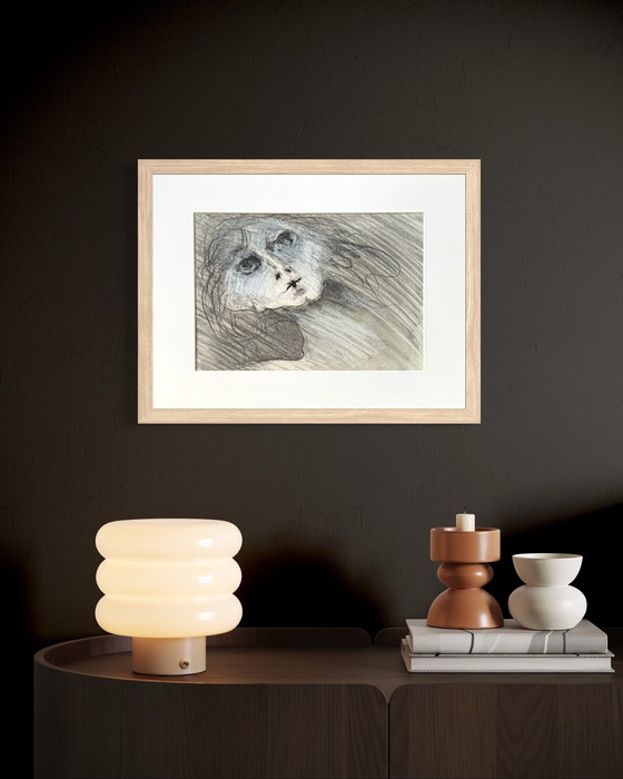 Image 1 of Robert Detheux - Portrait surréaliste - vendu encadré 