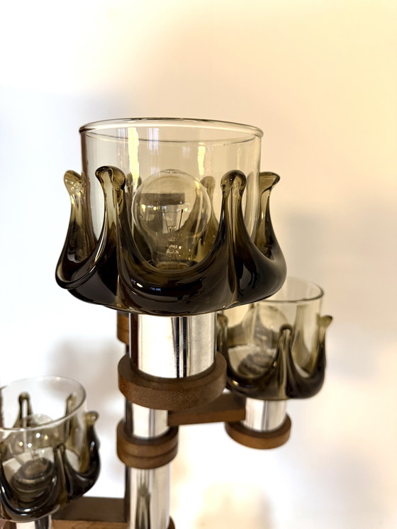 Image 1 of Lampada da terra vintage, Oberglas Austria anni '80