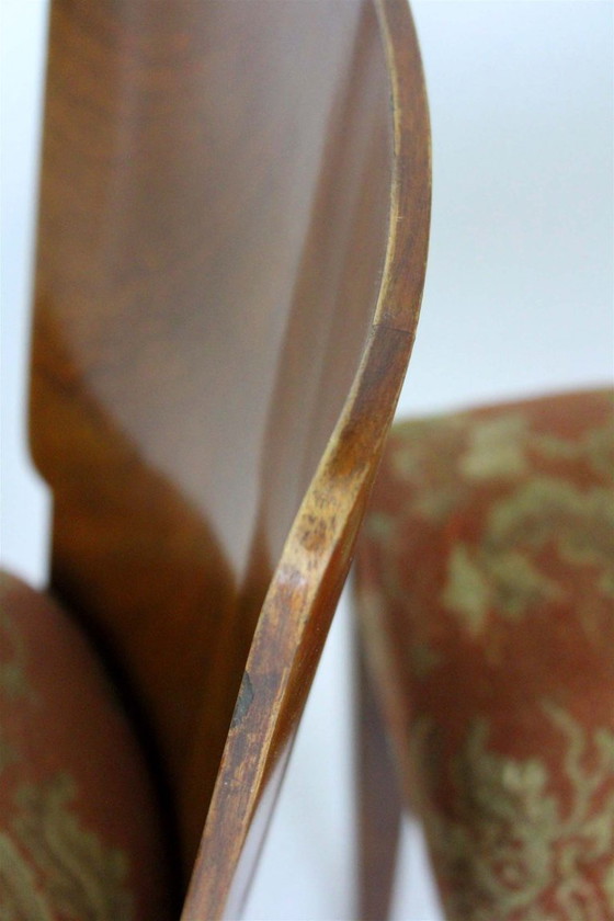 Image 1 of Sillas de comedor Art Déco H-214 de Jindrich Halabala para UP Závody, década de 1950, juego de 4