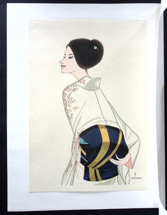 Image 1 of Kiichi Takasawa - Beauty with Obi Sash