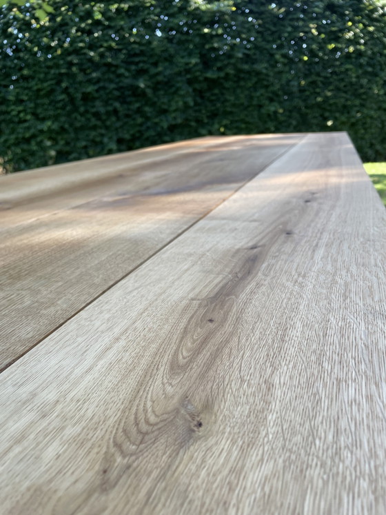 Image 1 of Oak dining table/garden table