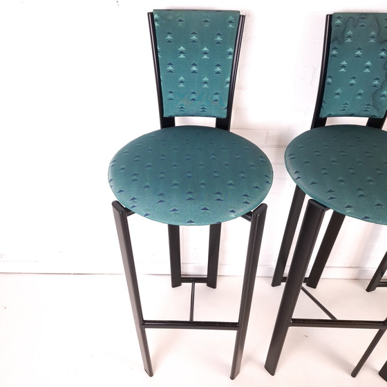 Image 1 of 4x sgabello da bar vintage in stile Memphis