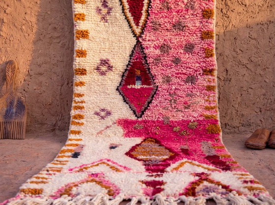 Handmade Boujad Wool Rug: Colorful Moroccan Berber Carpet I – Art Prints, Abstract (photo 4 of 17)