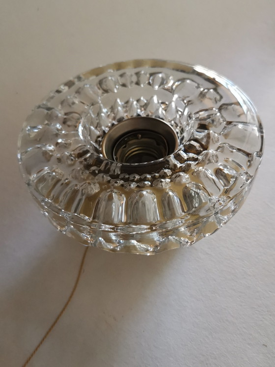 2 Massive Vintage Mid Century 70s 60s Ice Glass Icecube Cube Wall lights – Metal (photo 10 of 13)