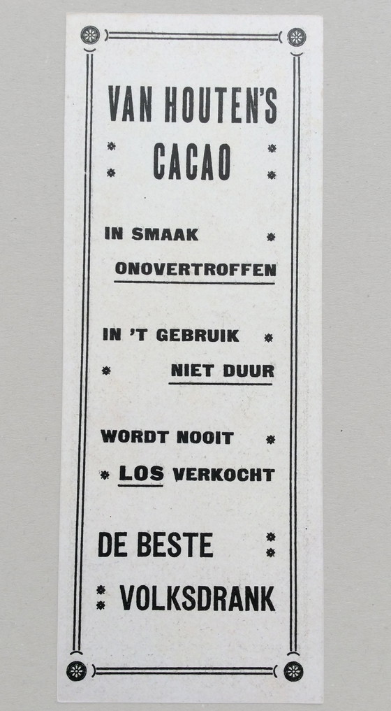 Image 1 of Henri Privat-Livemont - Litografía original de mini póster de Van Houten Cocoa