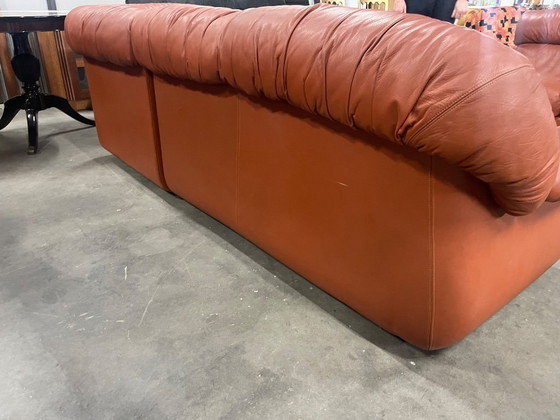 Image 1 of 1970’s vintage Italian design modular leather sofa